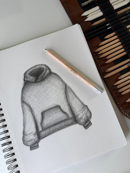 Boxy Boyfriend Hoodie - Vintage Forest Fern