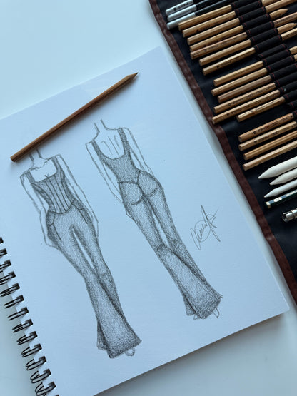 High Society Corset Jumpsuit - Black