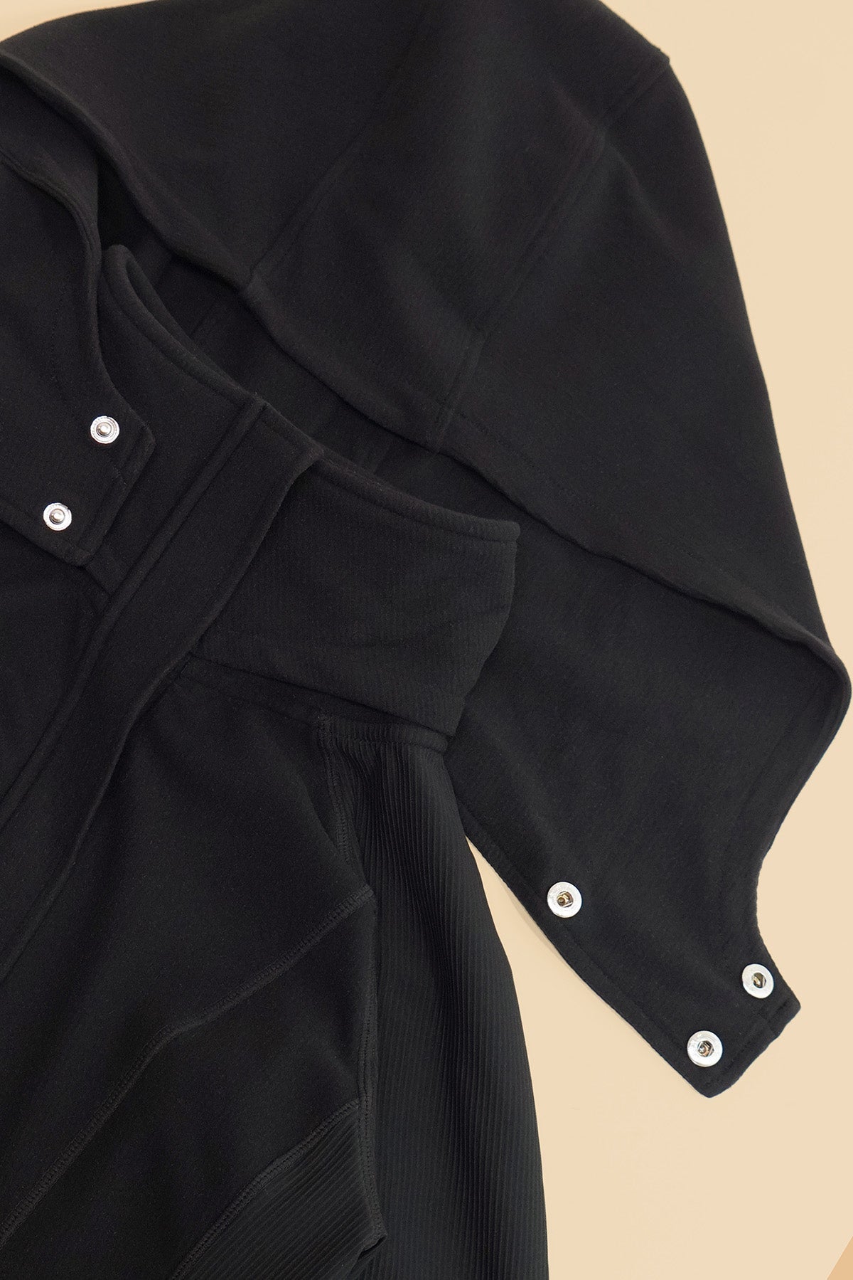 Corset Zip Jacket - Black