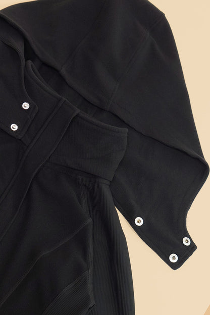 Corset Zip Jacket - Black