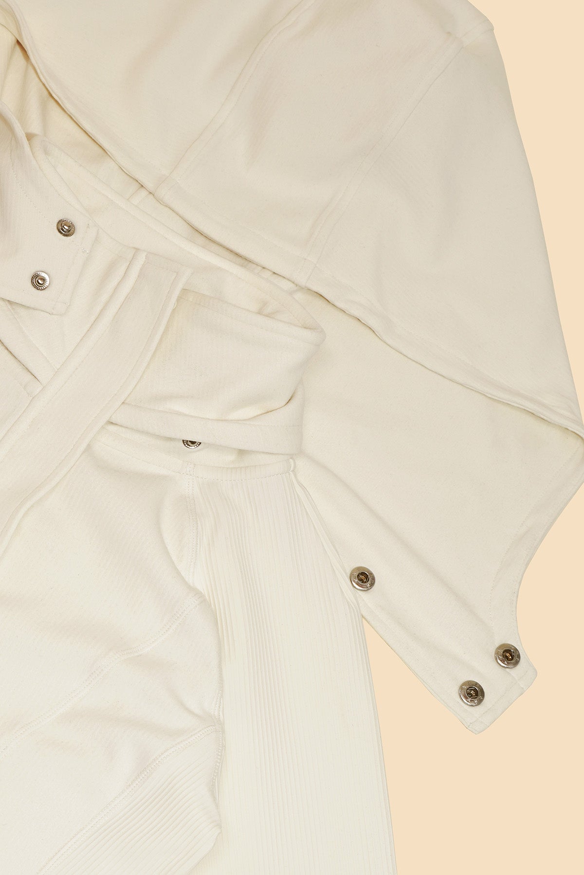 Corset Zip Jacket - Coconut Cream