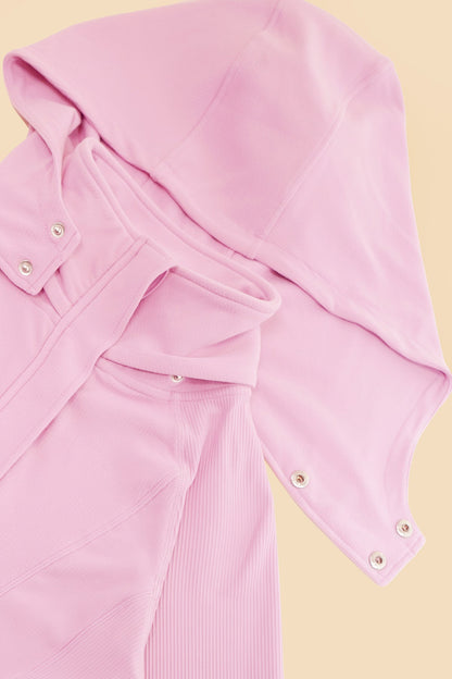 Corset Zip Jacket - Pink Lavender