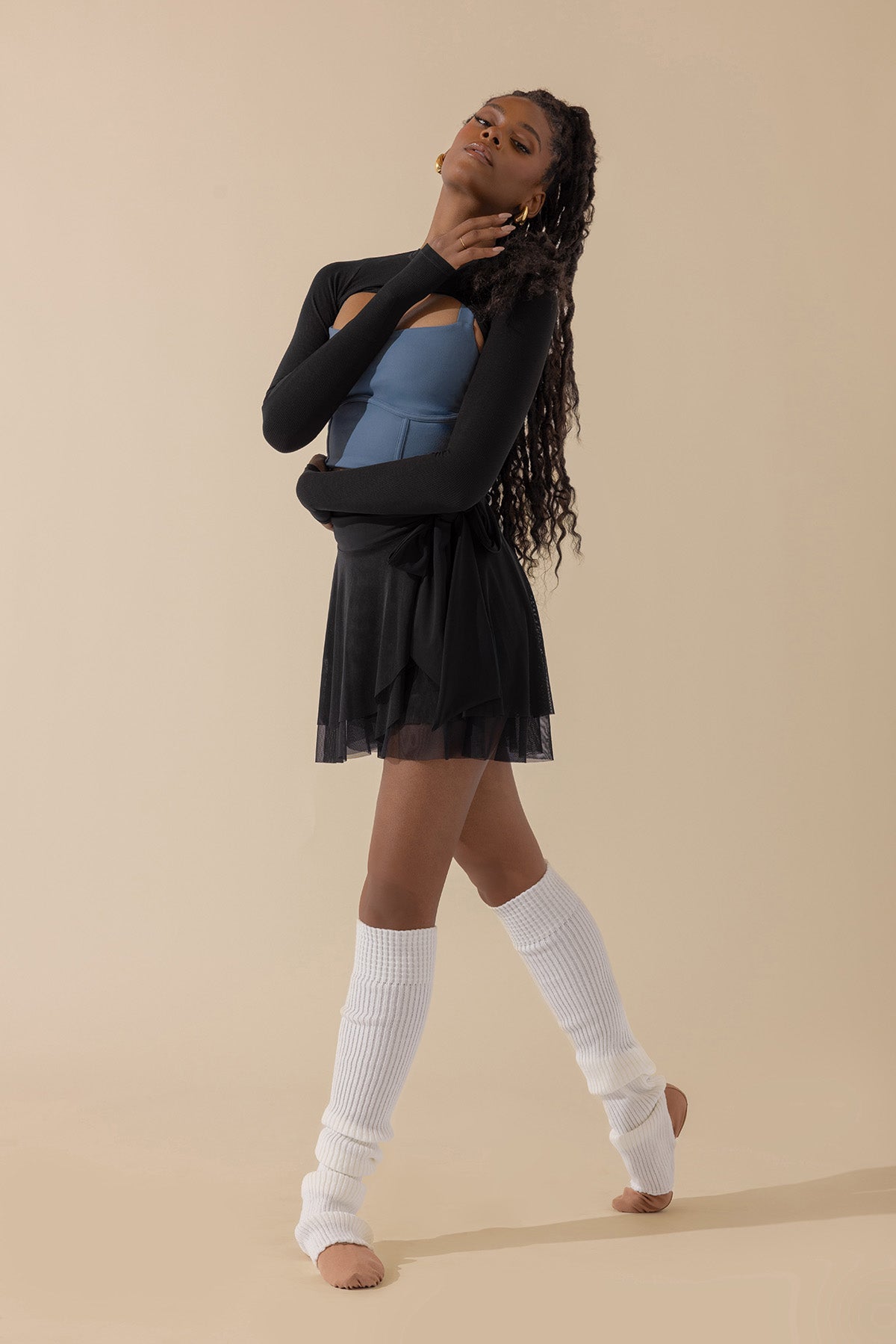 Juliet Wrap Skort - Black