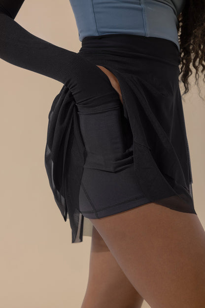 Juliet Wrap Skort - Black
