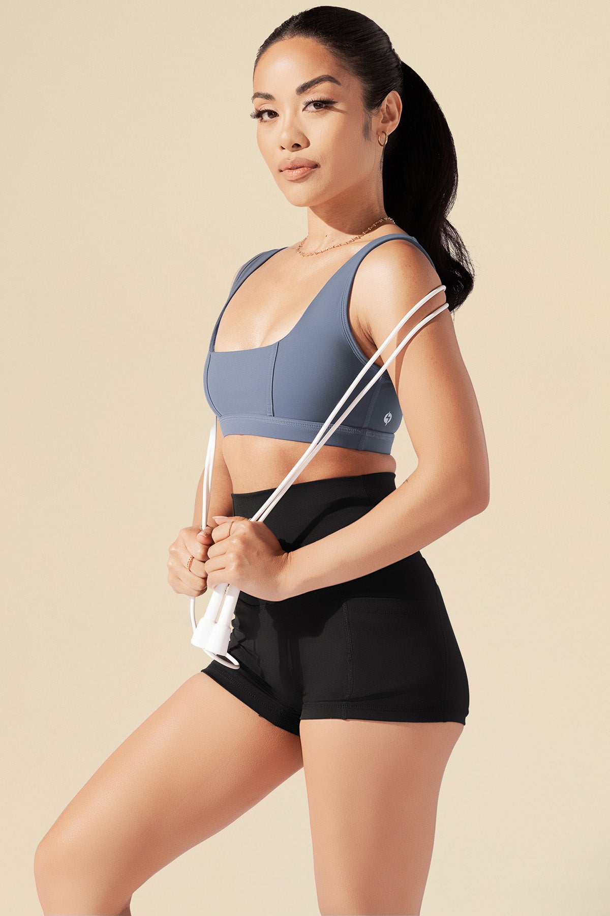 Corset Bra - Blue Mist