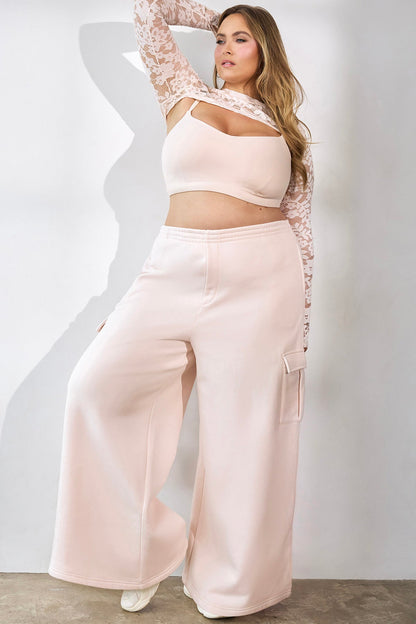 Cloud Cargo Sweatpant - Tutu Pink