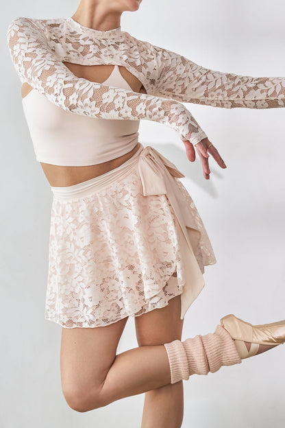 Lace Relevé Shrug - Tutu Pink