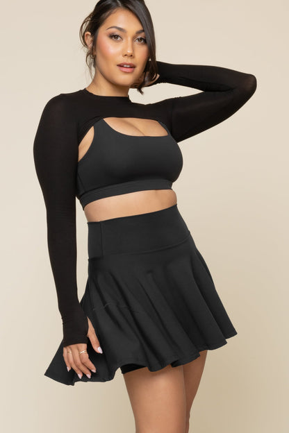 Twirl Skort (Longer) - Black