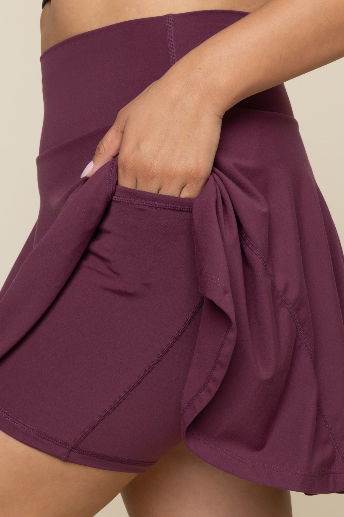 Twirl Skort (Longer) - Plum