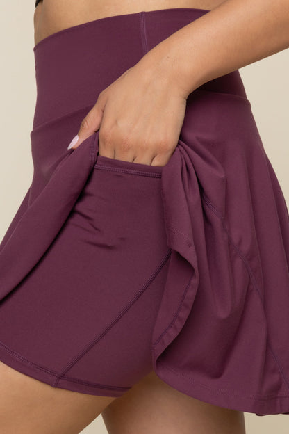 Twirl Skort (Longer) - Plum
