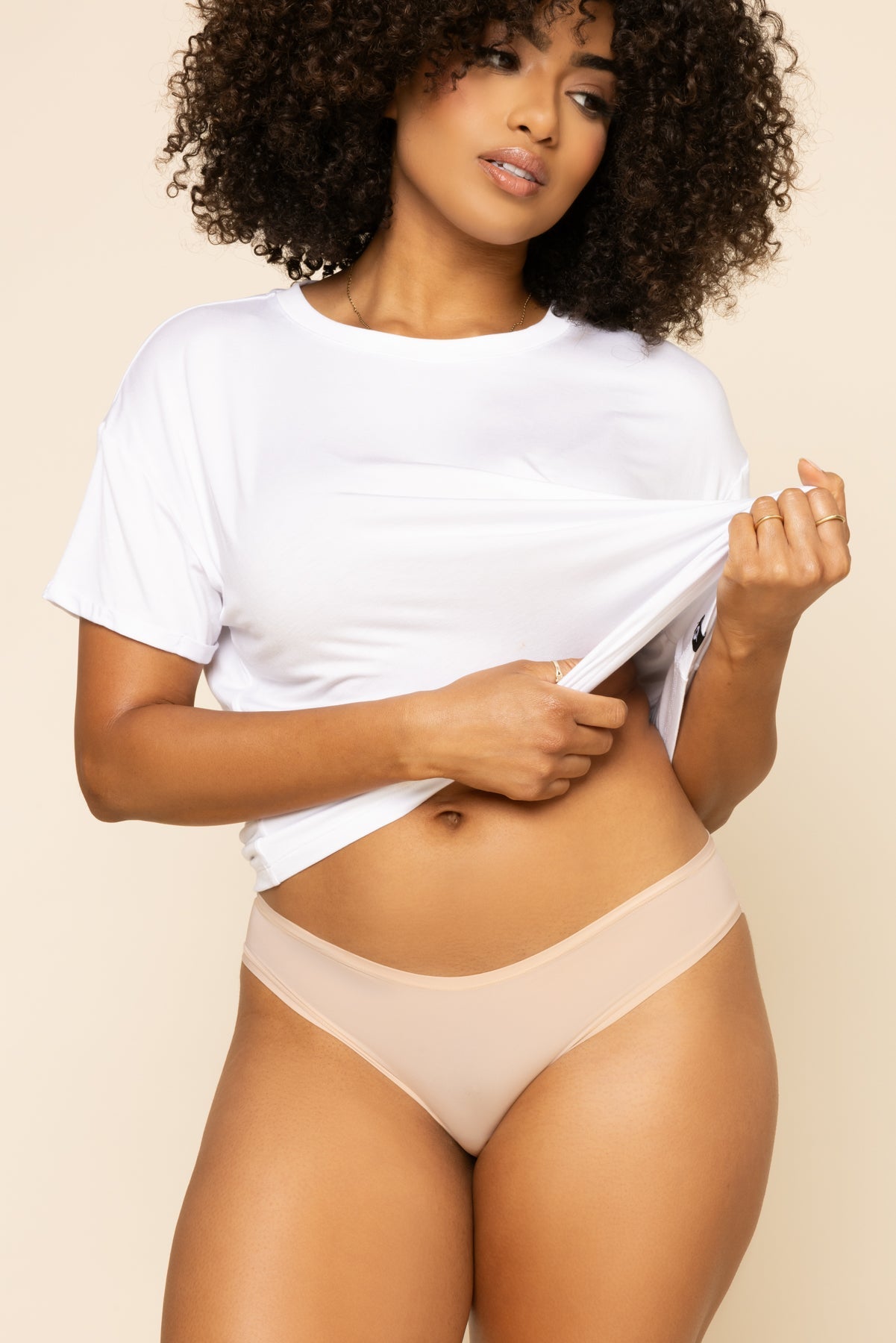 Next to Nothing Cheeky Panty - Rose Beige