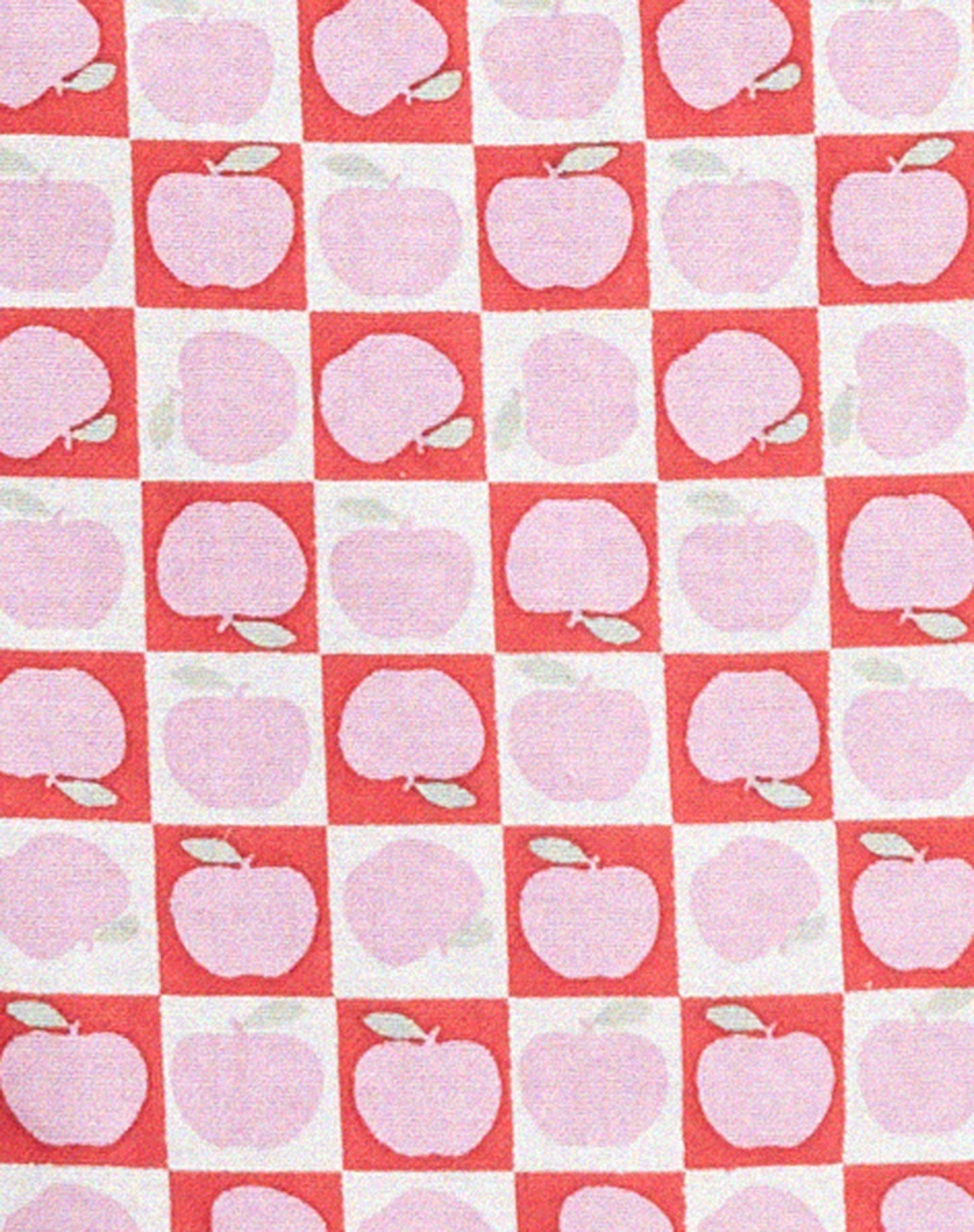 Bandana in Apple Check Blush Red
