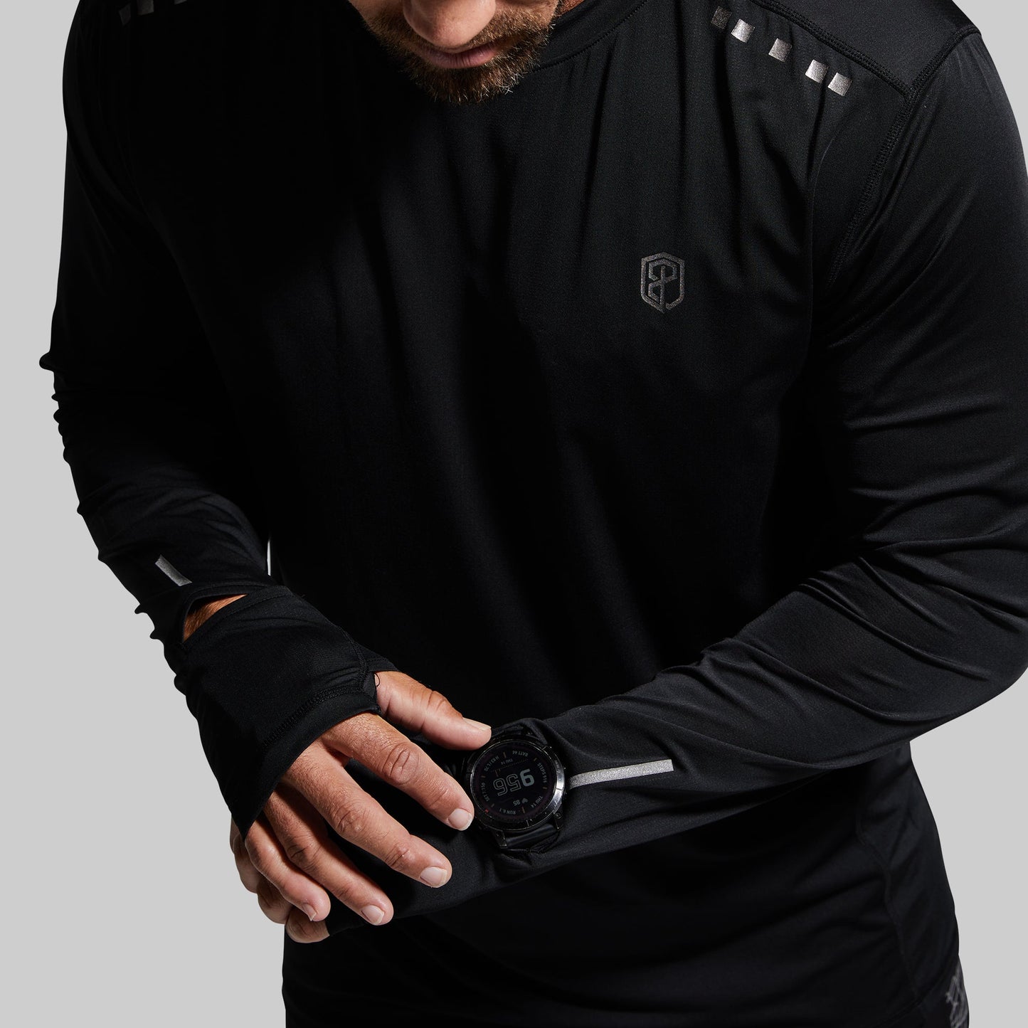 Men's Endurance Long Sleeve Shirt (Black)