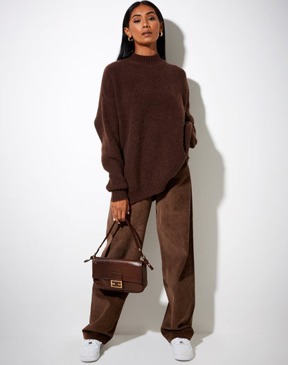 Bondy Jumper in Knit Dark Chocolate