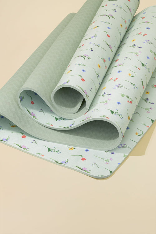Vegan Suede Yoga Mat - Meadow