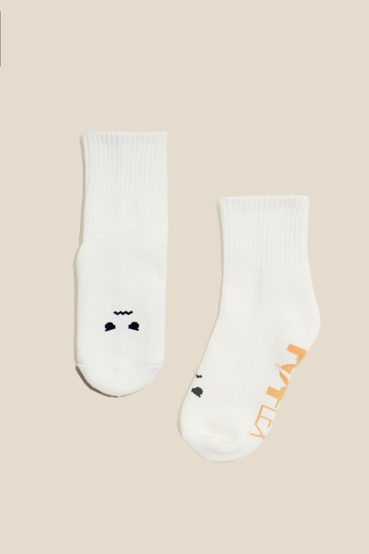 Mixed Emotions Crew Socks - Angry Face