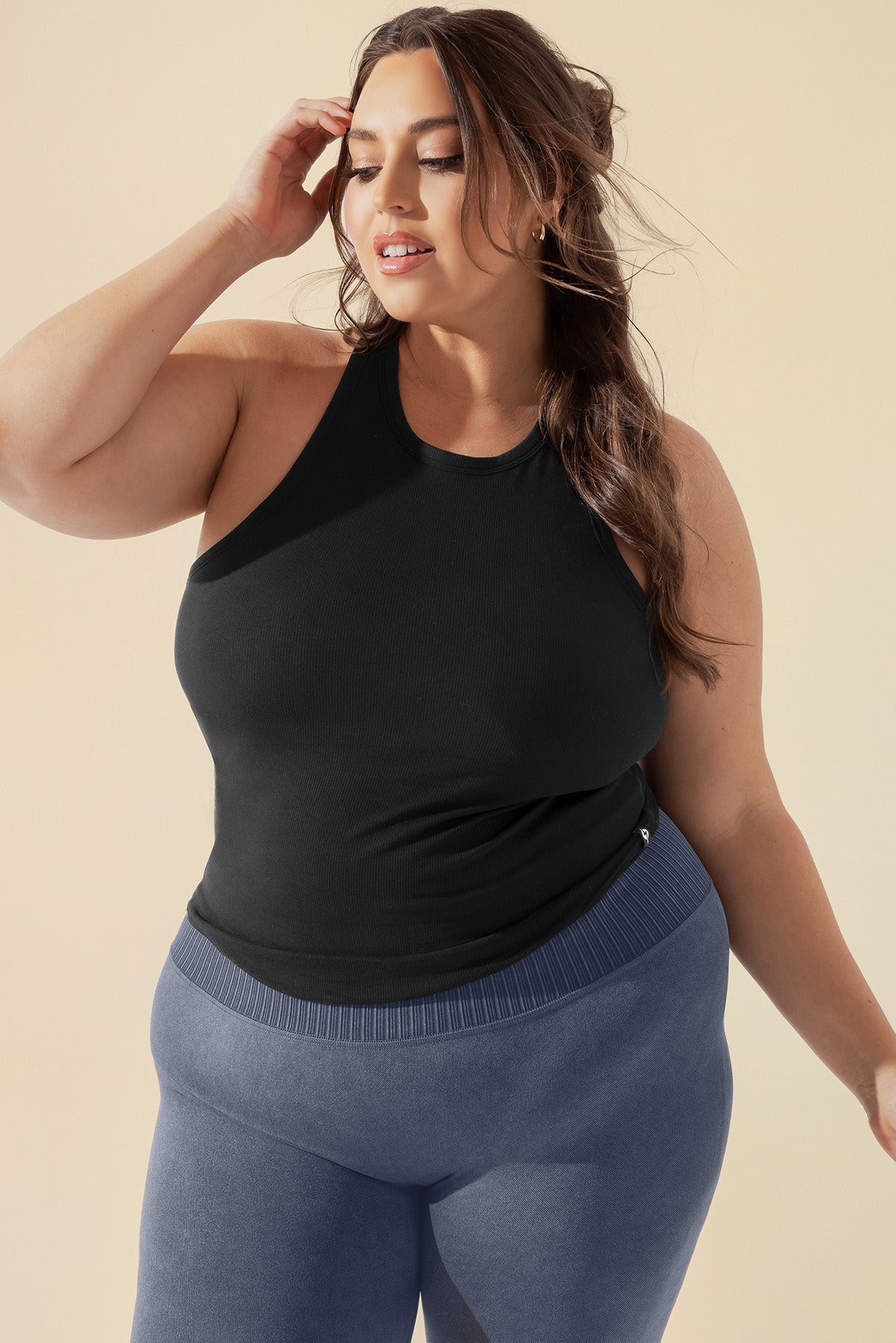 Not Your Typical Tank (Built-in Bra) - Black
