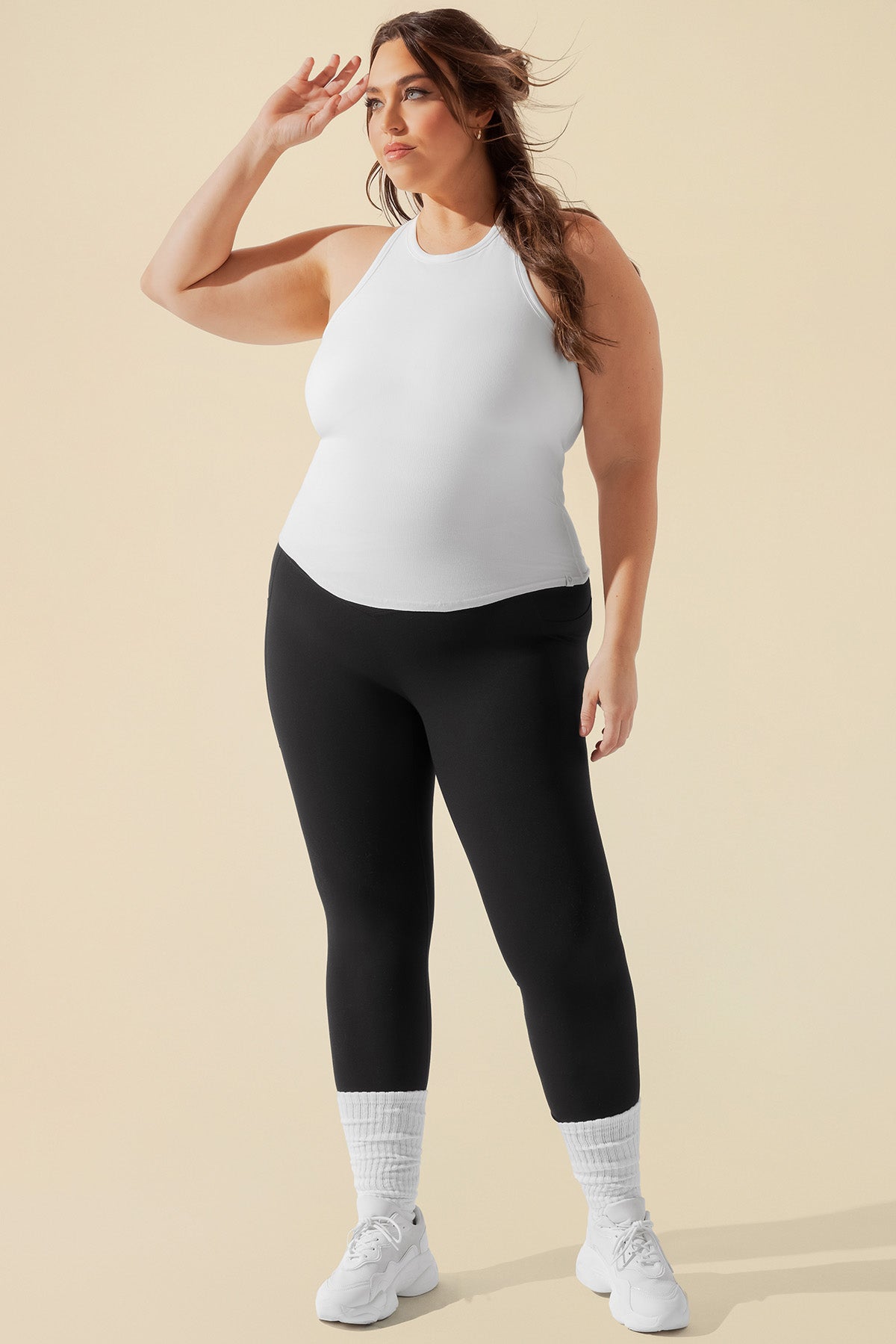 Not Your Typical Tank (Built-in Bra) - White