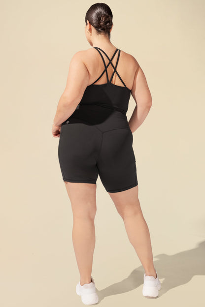 Supersculpt™ Biker Short with Pockets - Black