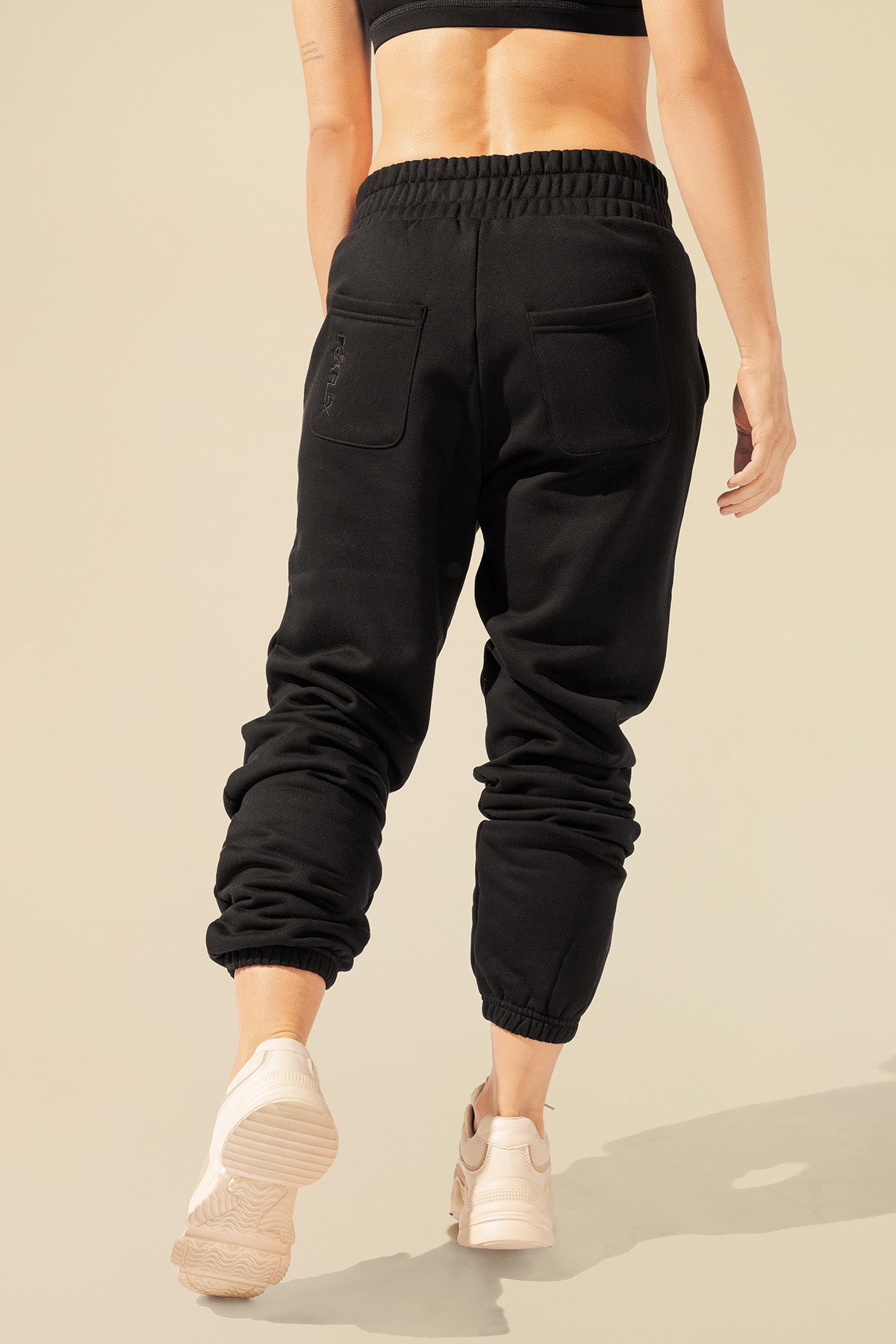 Cloud Rollover Sweatpant - Black
