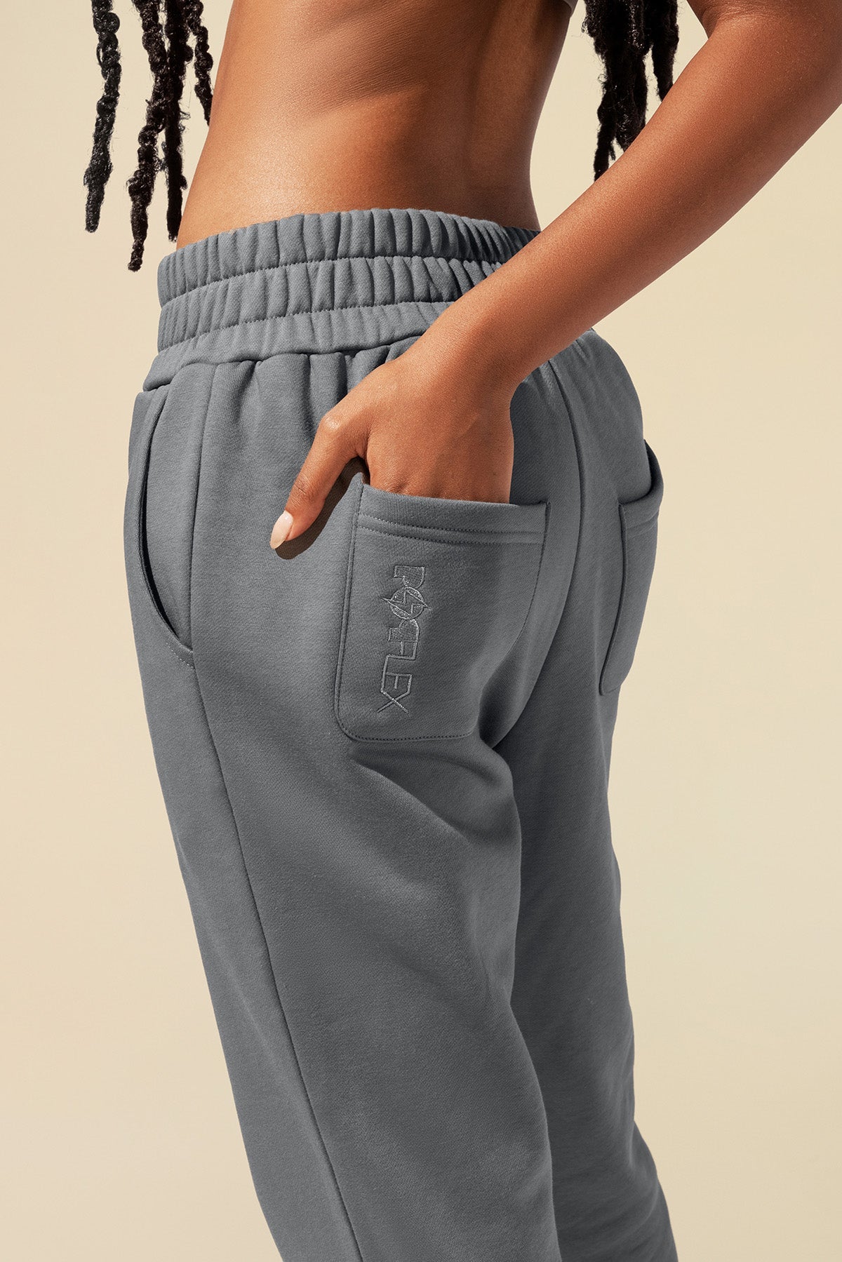 Cloud Rollover Sweatpant - Smoke