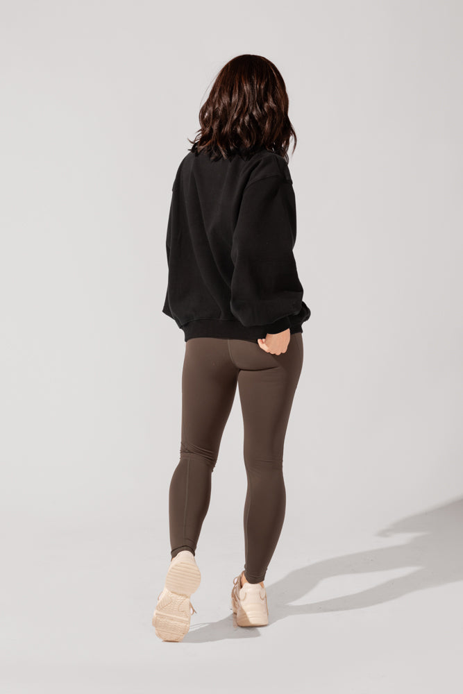 Ooey Gooey Mockneck Sweatshirt - Black