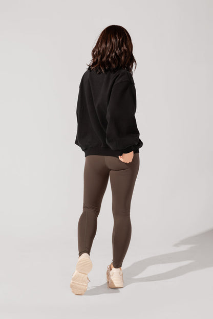 Ooey Gooey Mockneck Sweatshirt - Black