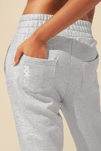Cloud Rollover Sweatpant - Heather Grey
