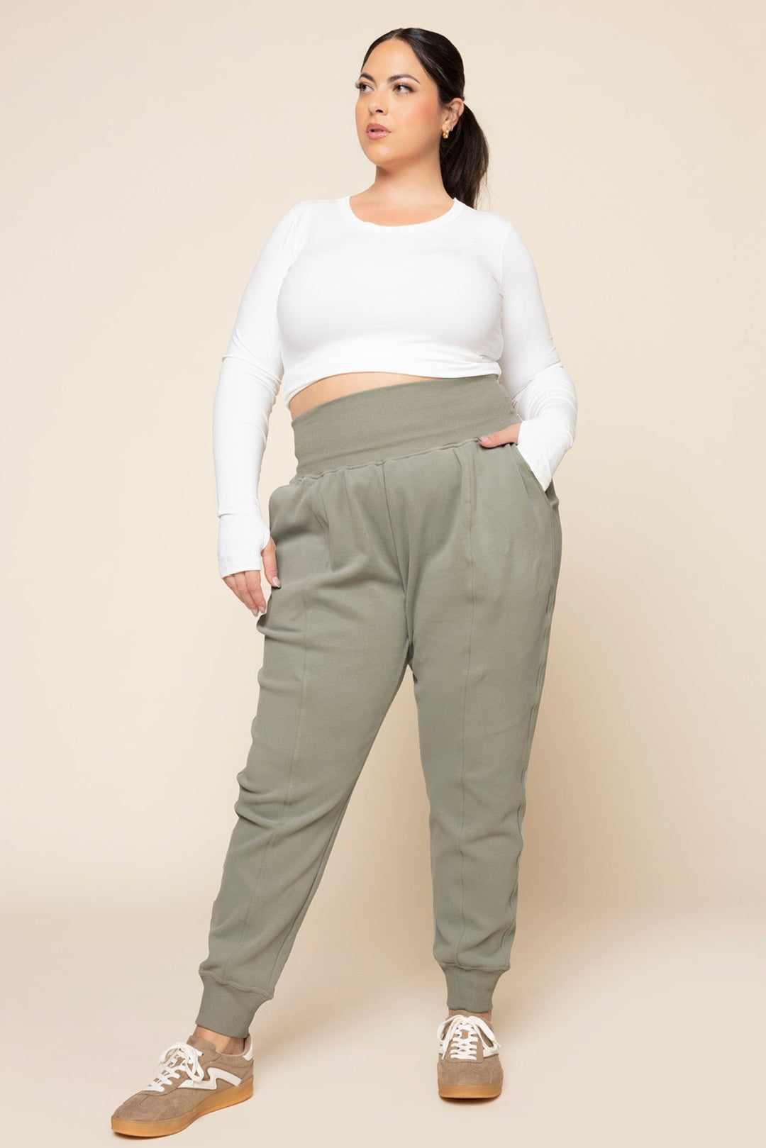 Ooey Gooey Jogger - Light Sage