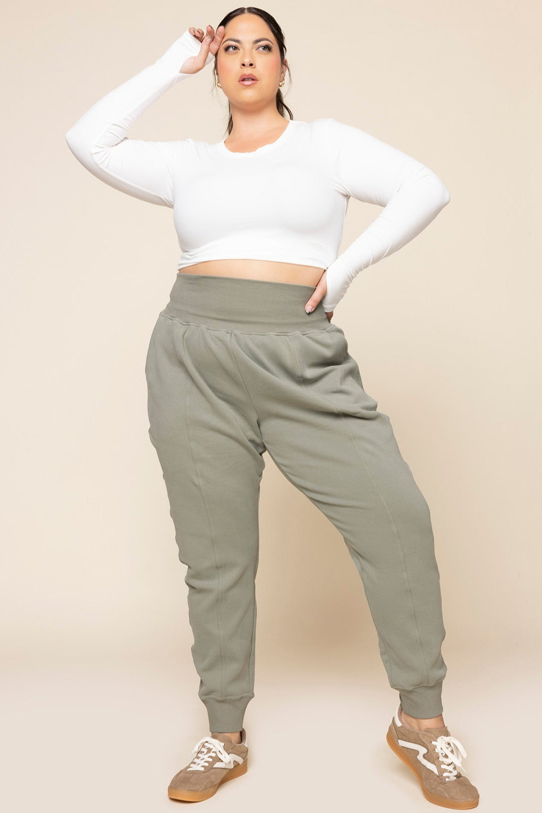 Ooey Gooey Jogger - Light Sage