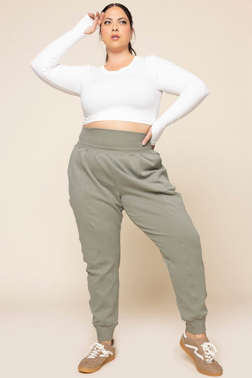 Ooey Gooey Jogger - Light Sage