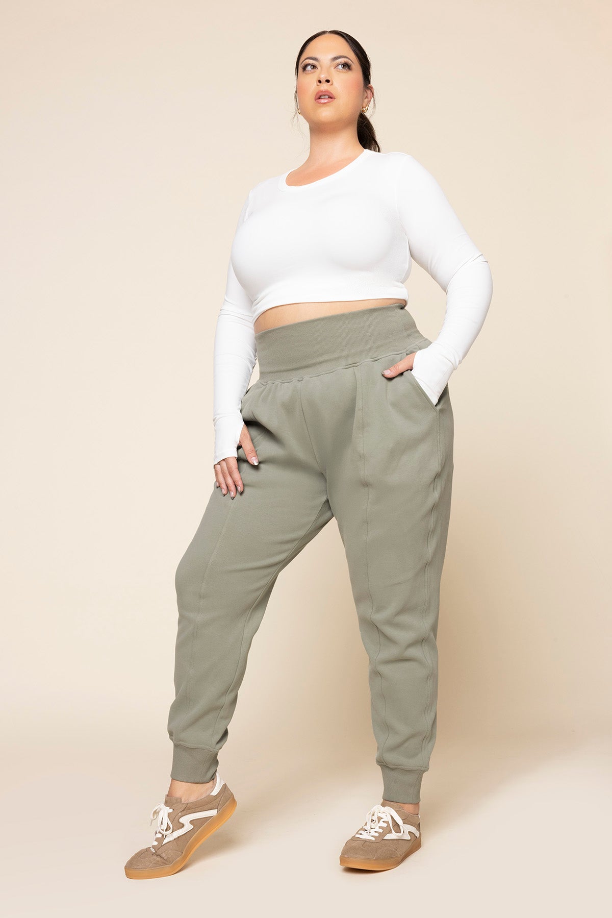 Ooey Gooey Jogger - Light Sage