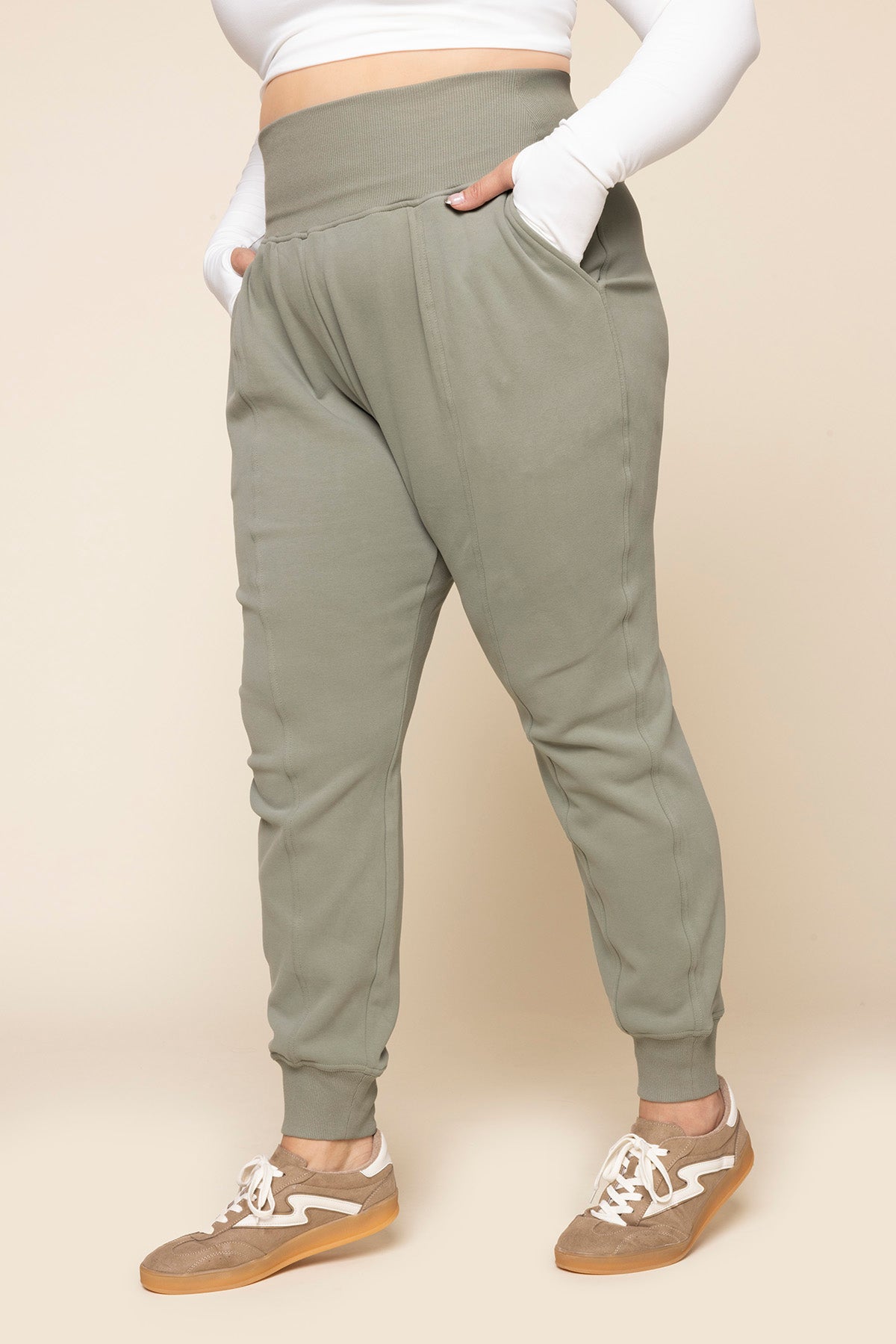 Ooey Gooey Jogger - Light Sage