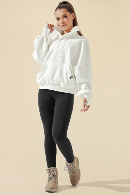 Ooey Gooey Half Zip Sweater - Almond Milk
