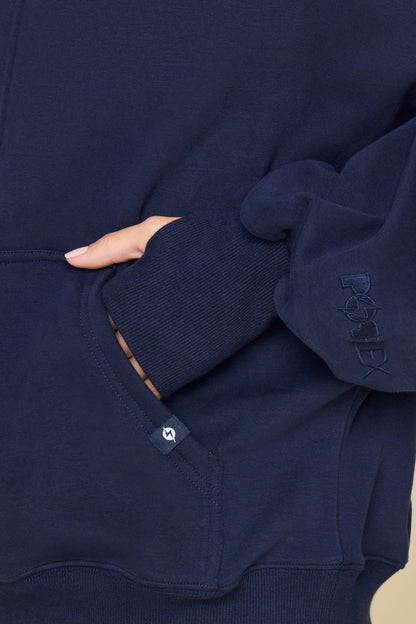 Ooey Gooey Half Zip Sweater - Cosmic Navy
