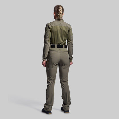 Women's Long Sleeve Op Top Pro (OD Green)