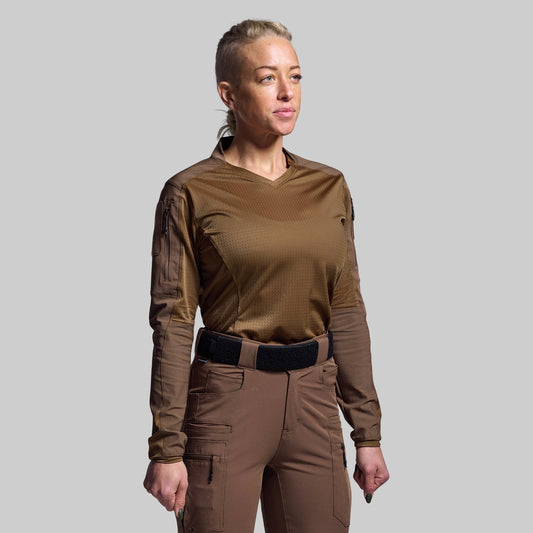 Women's Long Sleeve Op Top Pro (Coyote Brown)