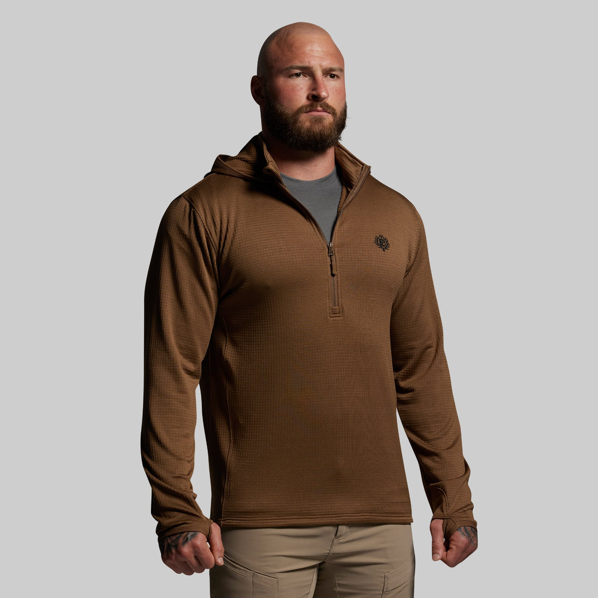 Quiver Half Zip Hoodie 2.0 (Coyote Brown)