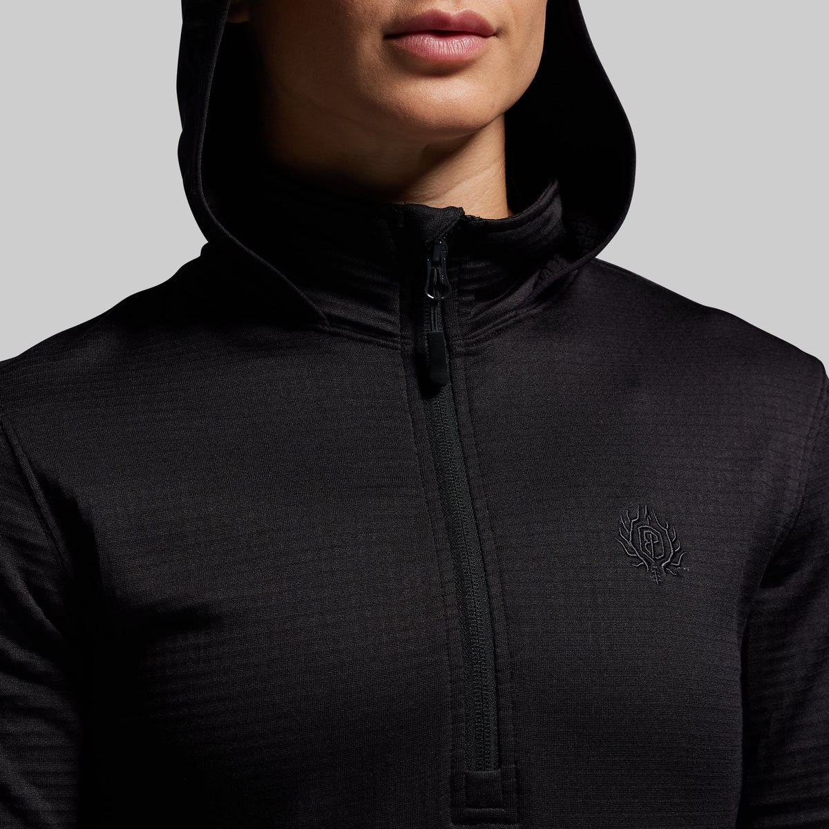 Women's Quiver Half Zip Hoodie 2.0 (Black)