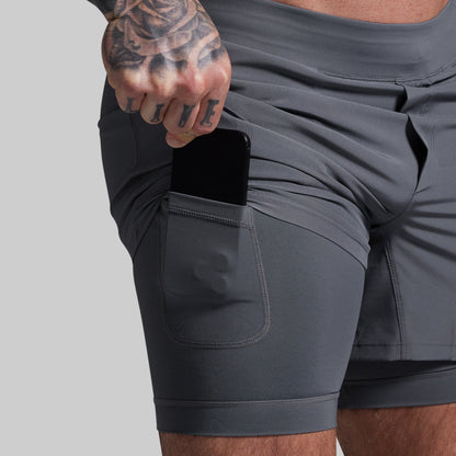 Versatile Short w/ Compression 5" (Basalt)