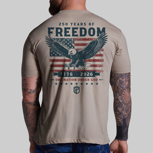 250 Years of Freedom Tee (Sandstone)