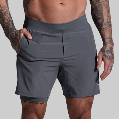 Versatile Short w/ Compression 7" (Basalt)