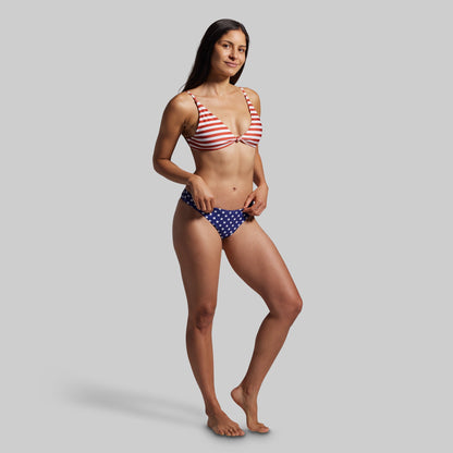 Sun Seeker Cheeky Thong Set (Blue Stars)