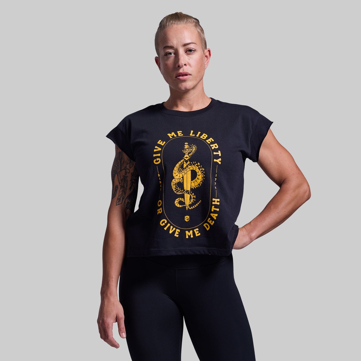 Give Me Liberty Muscle Tee (Black)