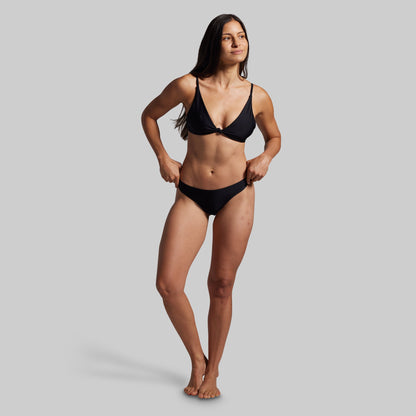Sun Seeker Cheeky Thong (Black)