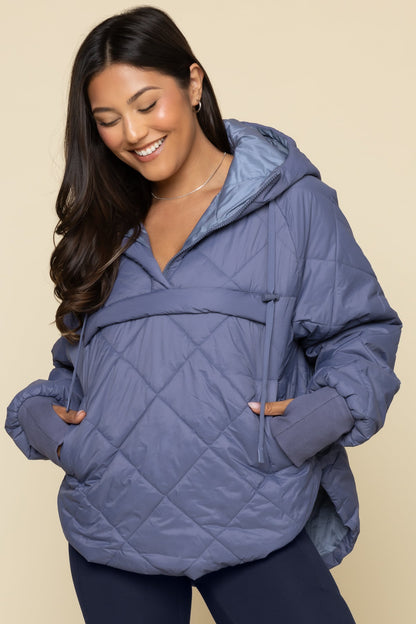 Pillow Packable Puffer Jacket - Blue Haze