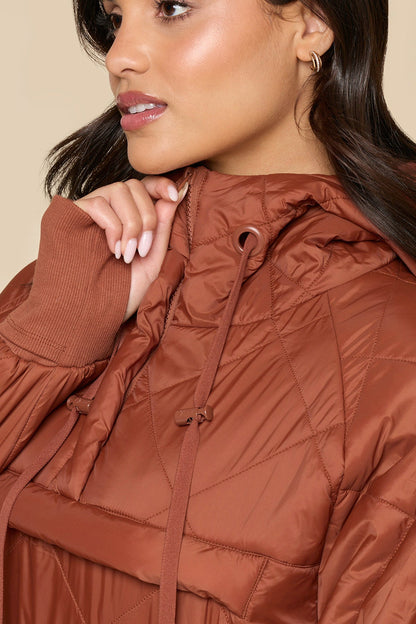 Pillow Packable Puffer Jacket - Burnt Sienna