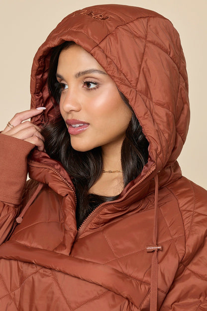 Pillow Packable Puffer Jacket - Burnt Sienna