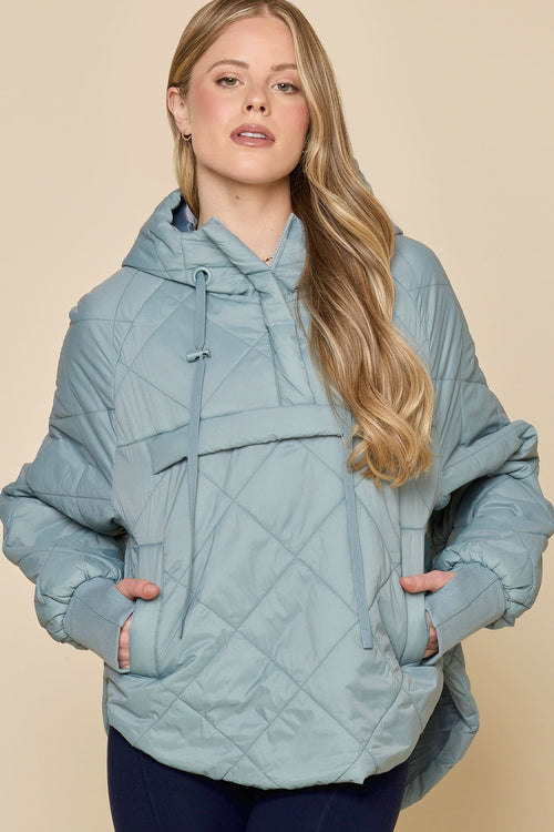 Pillow Packable Puffer Jacket - Cloudy Blue