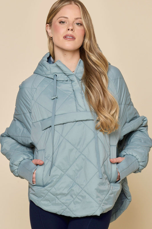Pillow Packable Puffer Jacket - Cloudy Blue